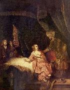 Joseph wird von Potiphars Weib beschuldigt Rembrandt